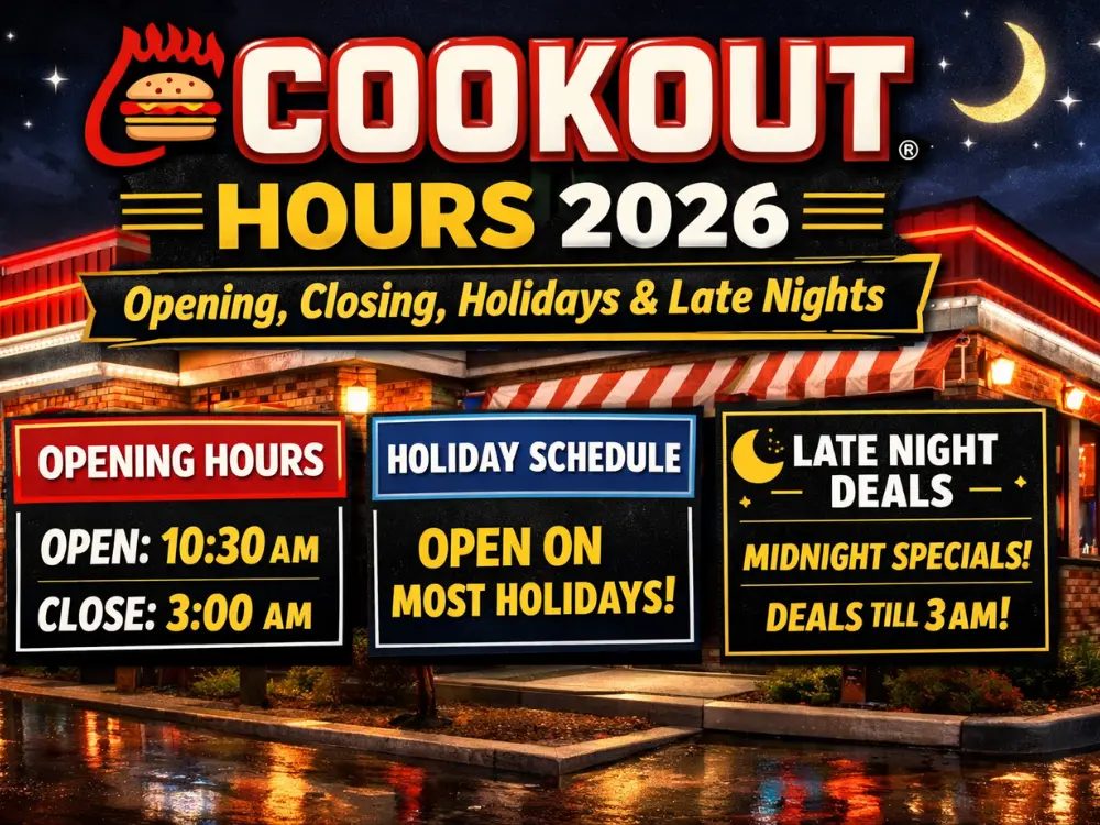 Cookout Hours 2026: Opening, Closing, Holidays & Late Nights